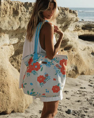 Floral Beach Tote
