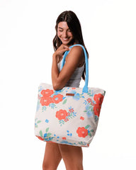 Floral Beach Tote