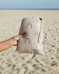 Rainbow Gauze Receiving Blanket Single with Pouch
