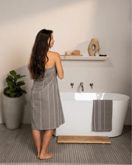 Classic Fringeless XL Bath Bundle - Grey