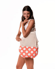Polka Dot Net Printed Market Bag