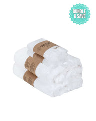 Micro Waffle XL Bath Bundle - White