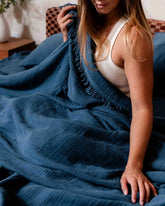 Lara Dark Denim - PARTY BLANKET⢠- Queen