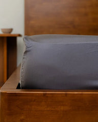 Luxe Sateen Sheet Set Steel Grey