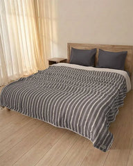 Cozy Texture Plush Blanket - Steel Grey