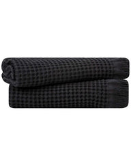 Micro Waffle Hand Bath Bundle - 2 Pack - Black