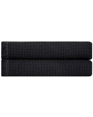 Micro Waffle XL Bath Bundle - 2 Pack - Black