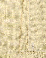 Little Fishies Waffle Blanket - Butter