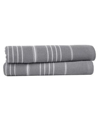 Classic Fringeless Hand Bath Bundle 2 Pack - Grey