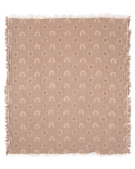Rainbow Gauze Receiving Blanket Single with Pouch