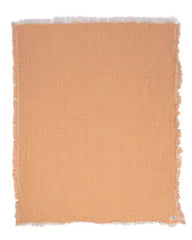 Little Fishies Gauze Receiving Blanket - Peach Fuzz