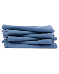 Terra Bath Washcloth Bundle 6 Pack - Slate Blue