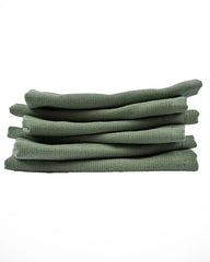 Terra Bath Washcloth Bundle 6 Pack - Hedge Green