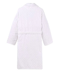 Polka Dot Robe - White