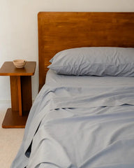 Signature Percale Solid Pillowcase Set Grey