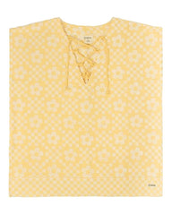 Floral Check Cover Up