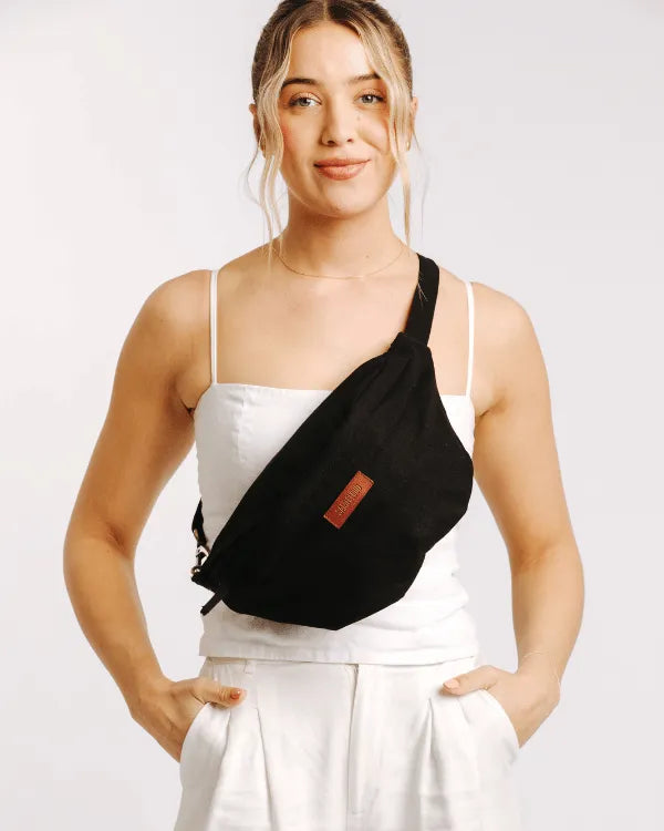 Solid Bum Bag - Black