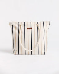 Vert Stripe Beach Tote