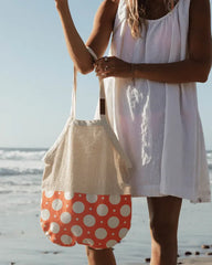 Polka Dot Net Printed Market Bag