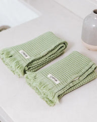 Micro Waffle Hand Bundle Sage