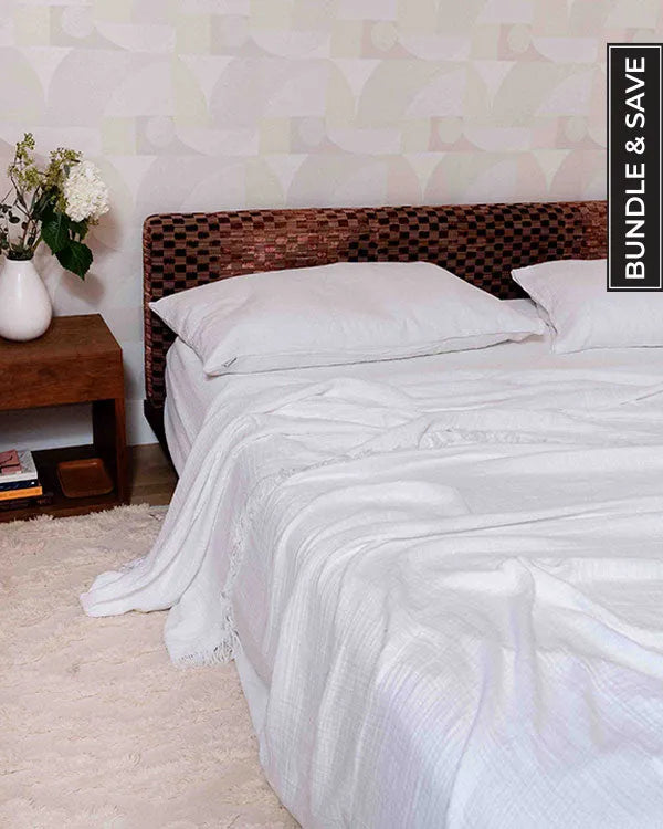 White Bedding Set - King