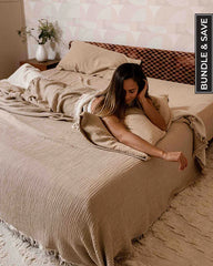 Taupe Bedding Set - Queen