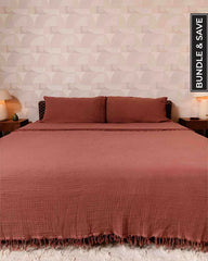 Terracotta Bedding Set - King