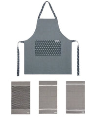 Cyperus Bundle - 1 Towels Set, 1 Apron