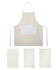 Cyperus Natural Bundle - 1 Towels Set, 1 Apron
