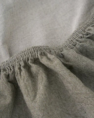 Classic Micro Twill Solid Melange Fitted Sheet Moss