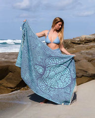Mint Swirl Turtle Towel