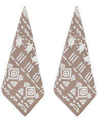 Turtle Mudcloth Hand Bath Bundle - 2 Pack - Taupe