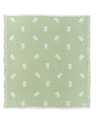 Teddy Gauze Receiving Blanket with Pouch