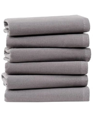 Terra Bath Washcloth  Bundle - 6 Pack - Grey