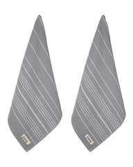 Classic Fringeless Hand Bath Bundle 2 Pack  - Grey