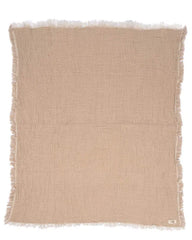 Little Fishies Gauze Receiving Blanket - Beige
