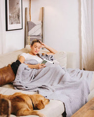 Lara Light Grey - PARTY BLANKETâ¢ - Queen